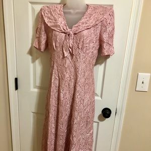 Vintage Rose Lace Dress